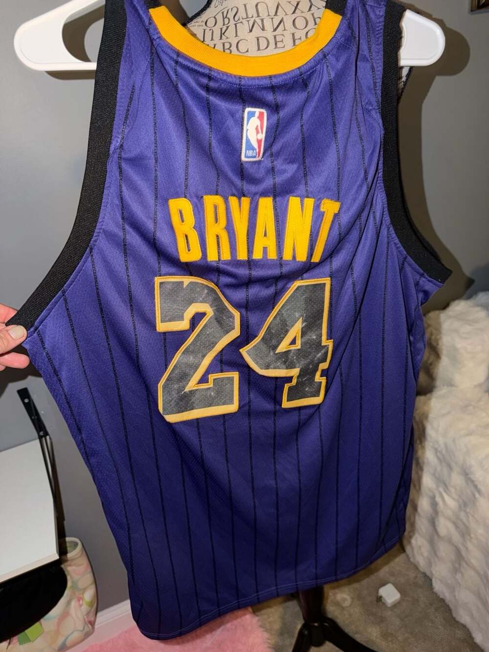 Nike Kobe Bryant Los Angeles Lakers #24 City Edition Swingman Jersey Size 54 XXL